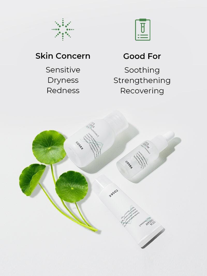 COSRX CICA-7 RELIEF KIT- 3 step