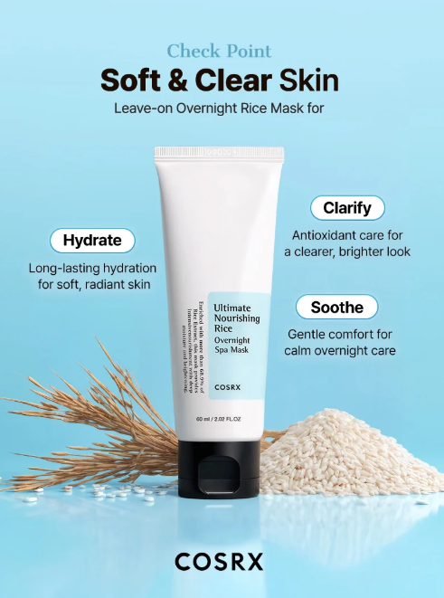 COSRX Ultimate Nourishing Rice Overnight Spa Mask