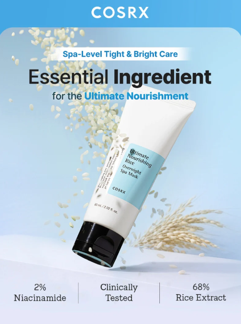 COSRX Ultimate Nourishing Rice Overnight Spa Mask