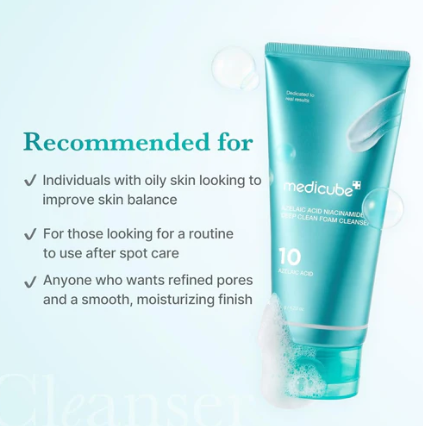Medicube Azelaic Acid Niacinamide Deep Clean Foam Cleanser