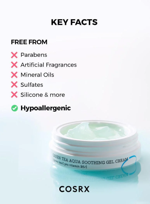 COSRX Hydrium Green Tea Aqua Soothing Gel Cream