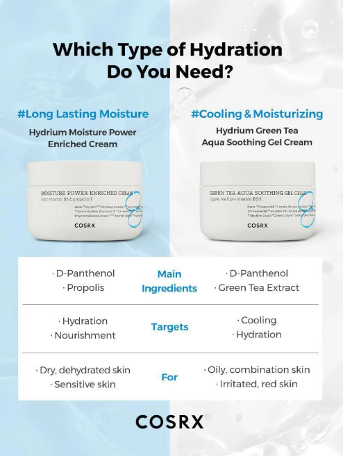 COSRX Hydrium Green Tea Aqua Soothing Gel Cream