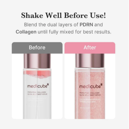 Medicube PDRN Pink Collagen Glow Jelly Mist Serum