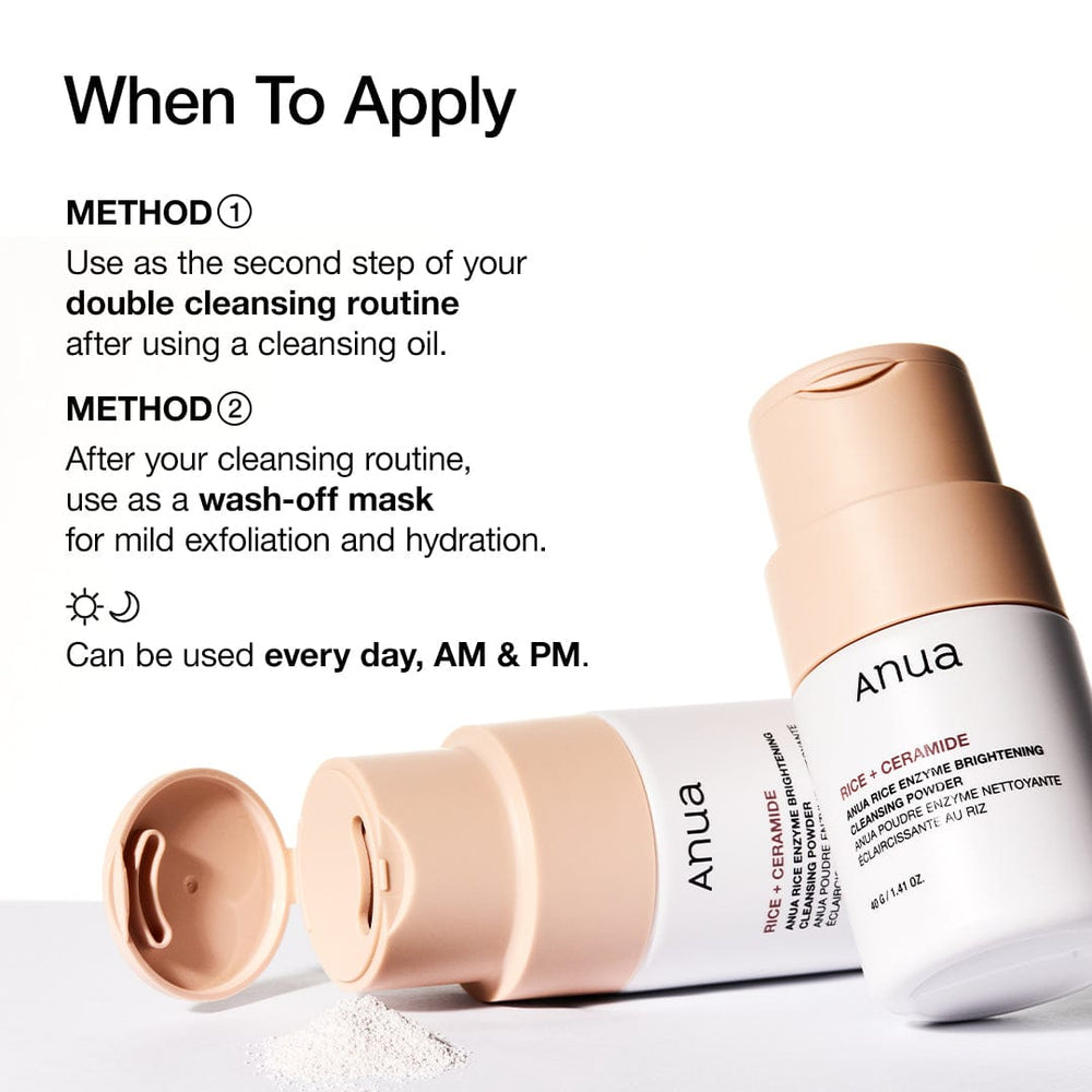 ANUA RICE ENZYME BRIGHTENING CLEANSING POWDER