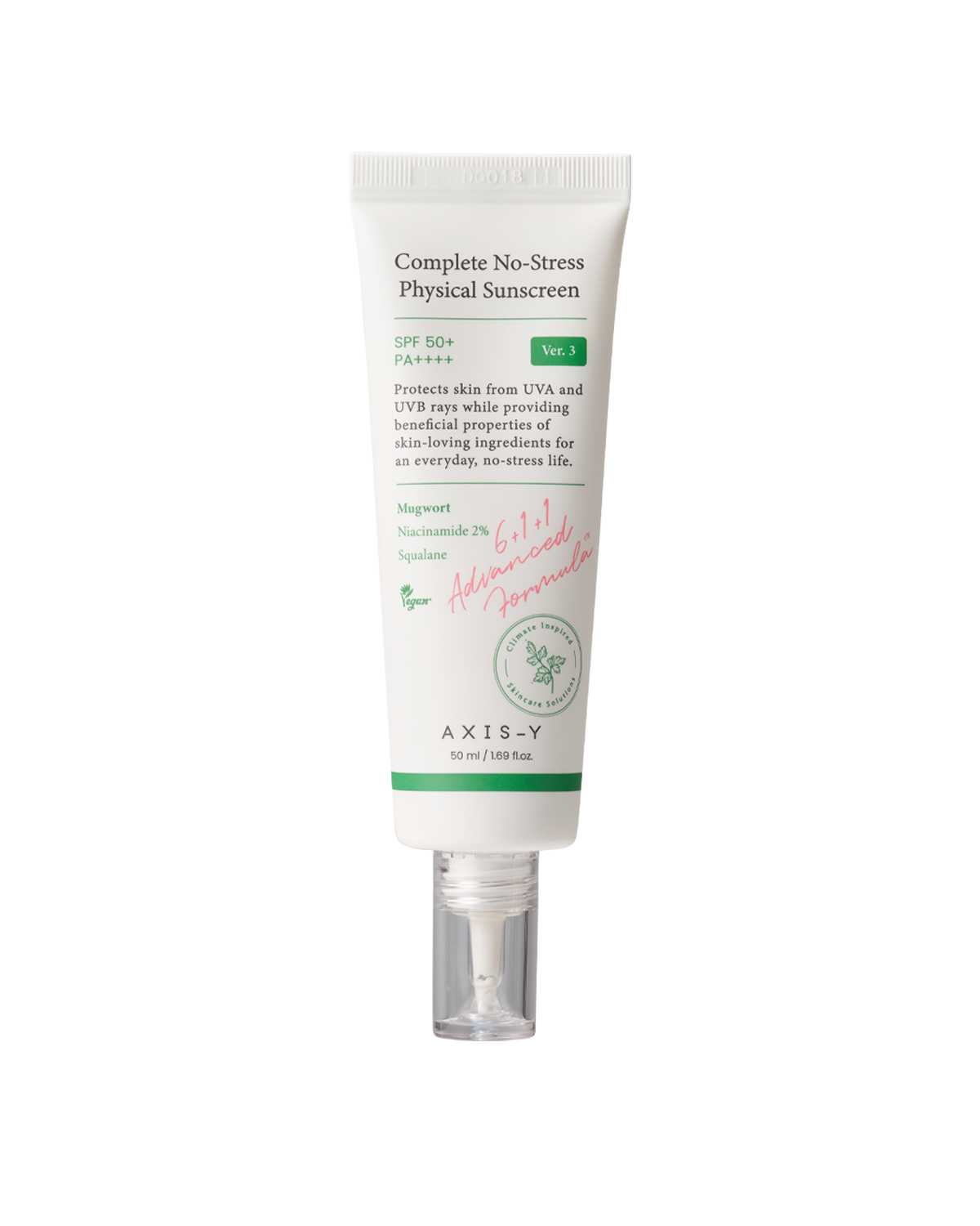 AXIS-Y Complete No-Stress Physical Sunscreen SPF50+ PA++++