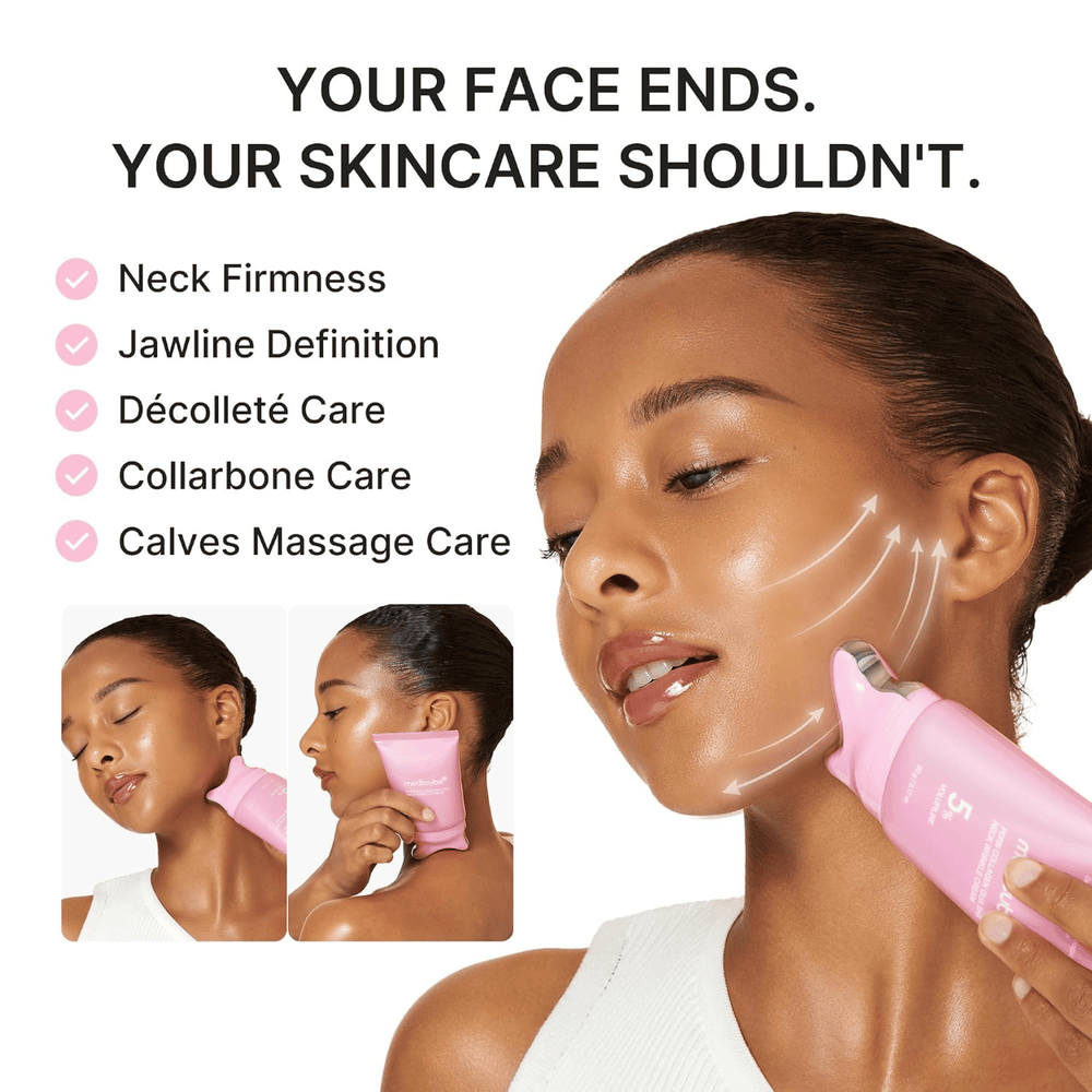 The MEDICUBE PDRN Collagen Gua Sha Neck Wrinkle Cream