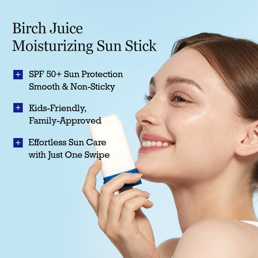 Round Lab BIRCH JUICE MOISTURIZING SUN STICK SPF 50++++