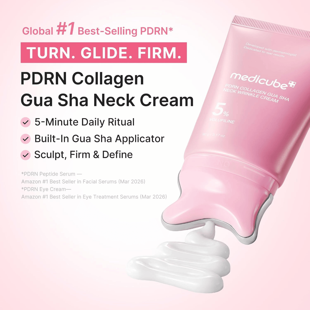 The MEDICUBE PDRN Collagen Gua Sha Neck Wrinkle Cream