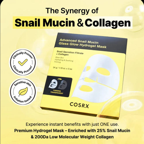 COSRX Advanced Snail Mucin Glass Glow Hydrogel Mask